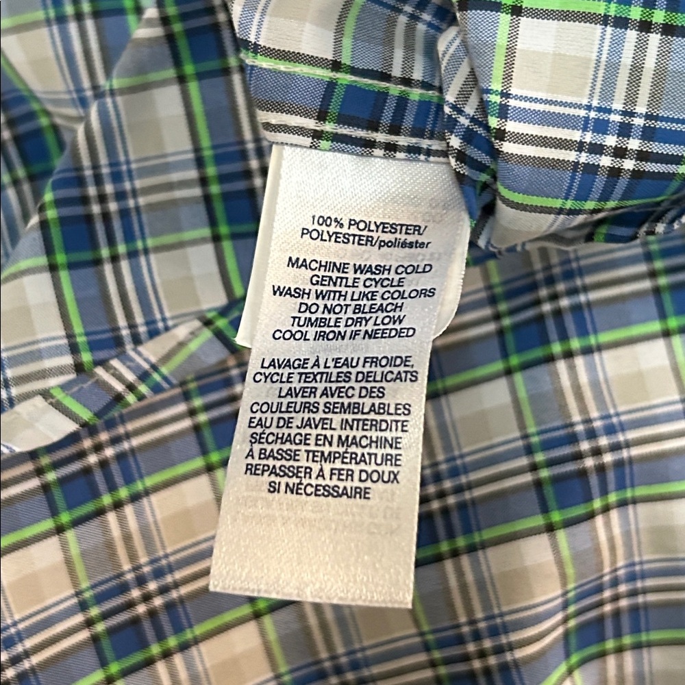 Xl Chaps Lightweight Button Down Collared Shirt P… - image 3